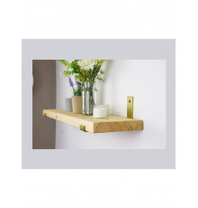 LOFT SHELF золоті кронштейни, сосна, 27мм, бохо, вінтаж, підвісна полиця, для кухні, для вітальні, для книг