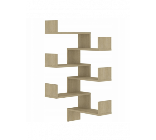 Угловые настенные полки (2 шт.) дуб Сонома