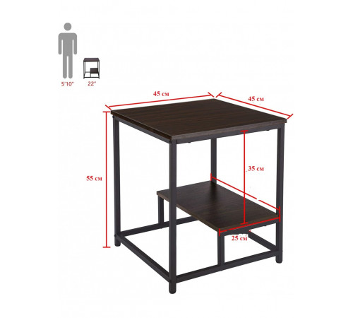 Тумба в стиле MSMLOFT 550×450×450 мм