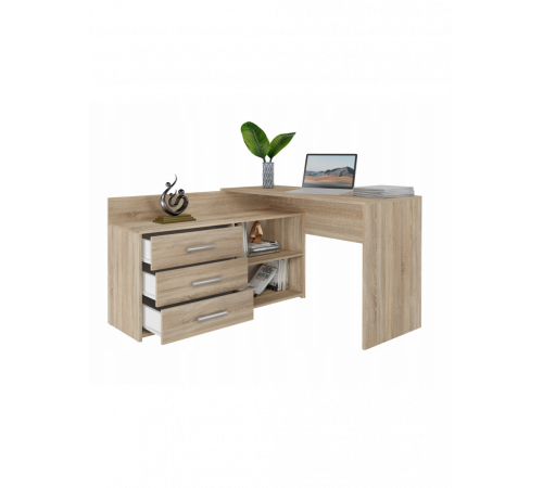 Угловой стол, дуб сонома