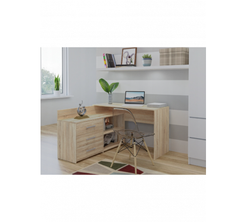 Угловой стол, дуб сонома