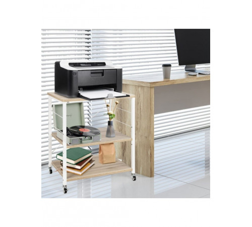 3-ярусний візок для зберігання - 74×60×40 см, ЧСЧ