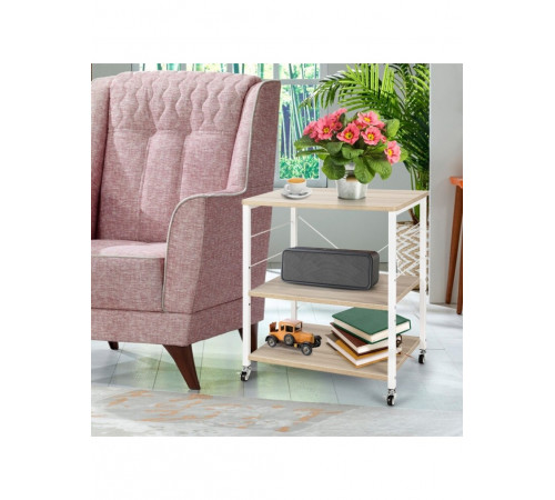 3-ярусний візок для зберігання - 74×60×40 см, ЧСЧ