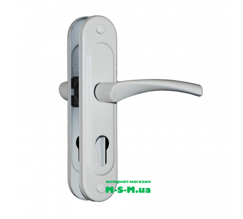 Дверна ручка на планці Аріко 55мм біла