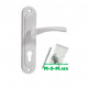 Дверна ручка на планці Аріко 55мм біла