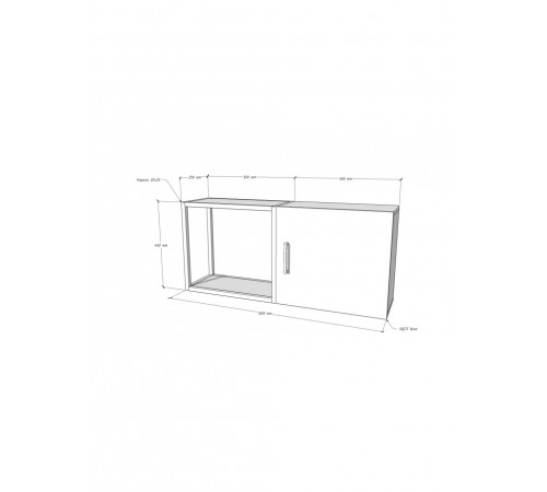 Комод / стелаж MSM — стильний та функціональний виріб лофт-класу