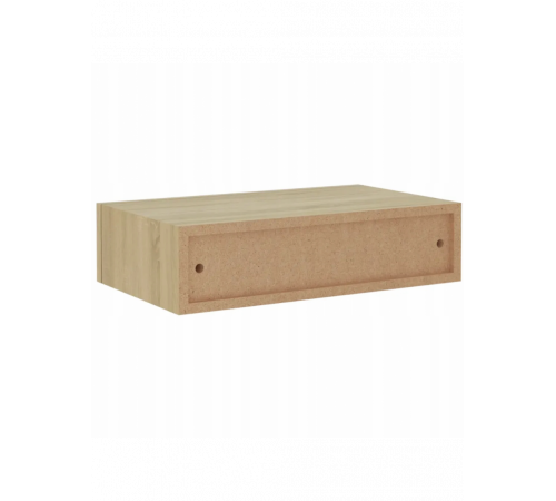 Элегантная подвесная полка с ящиком дуб сонома