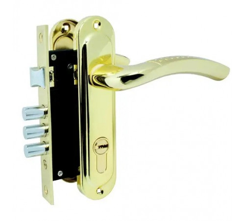 Замок KEDR врезной с ручками 1026 GM/G