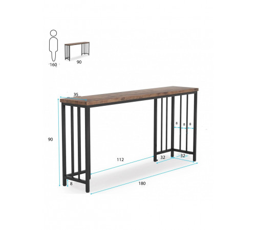 Стіл консольний у передпокої