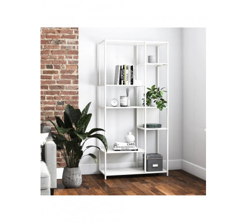 Стелаж Gioia — 185×80×40 см, світлий / темний