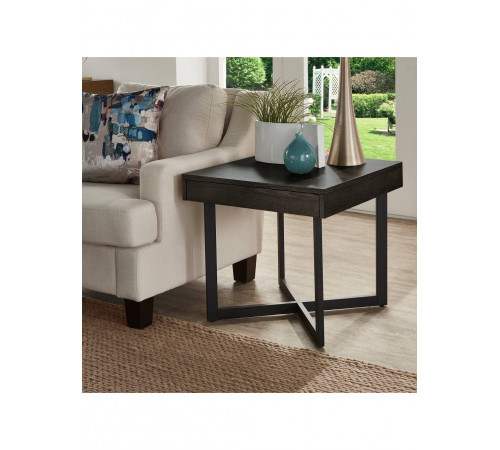 Столик Eldersley — ретро-акцент із шухлядою (55×60×60 см)