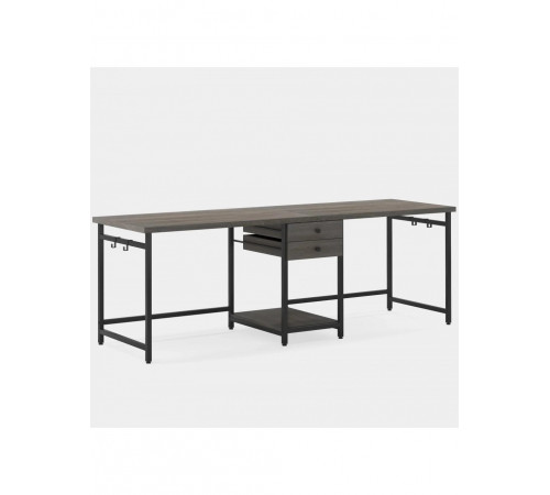 Стол двойной с ящиками - 200×60×75 см.