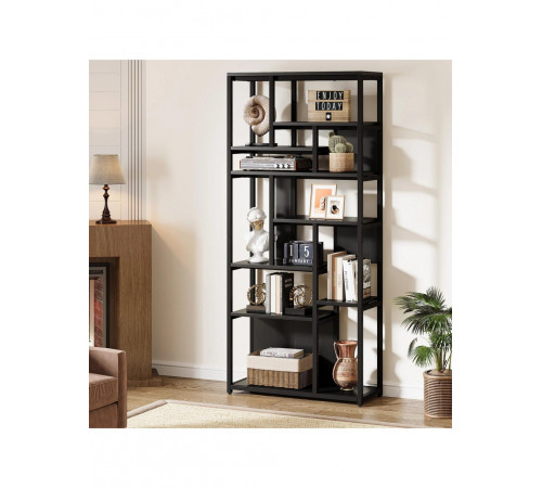 Стелаж 8-ярусний Etagere 8, чорний — висота 180 см, ширина 80 см