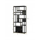 Стелаж 8-ярусний Etagere 8, чорний — висота 180 см, ширина 80 см