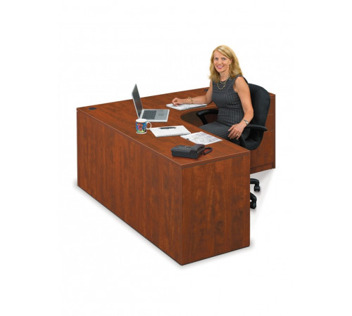 Сучасний кутовий L‑подібний письмовий стіл