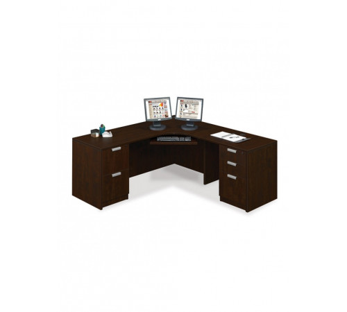 Сучасний кутовий L‑подібний письмовий стіл