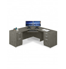 Сучасний кутовий L-подібний стіл