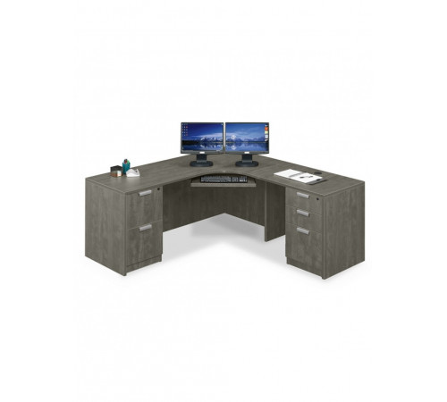 Сучасний кутовий L‑подібний письмовий стіл