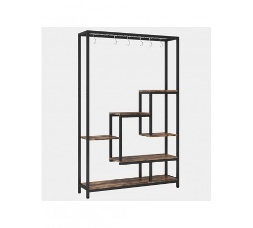 Підставка для рослин із полиць і 6 гачків — 180×100×30 см