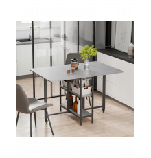 Складаний обідній стіл MONDEER з полицями