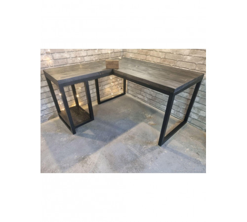 Кутовий стіл (сірий) — 140×50×75 см