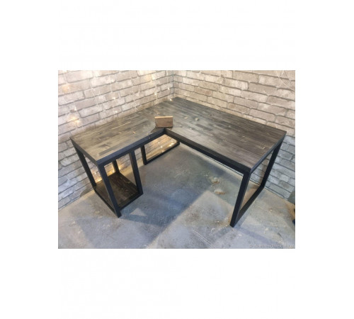 Кутовий стіл (сірий) — 140×50×75 см