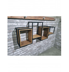 Полиця 60х160х20 см, коричневий