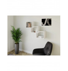 Настенная полка для книг и декора, белый.