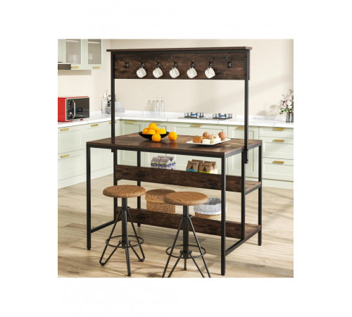 Кухонна полиця 3-ярусна з 14 гачками — МСМ