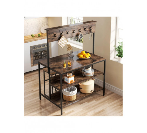 Кухонна полиця 3-ярусна з 14 гачками — МСМ