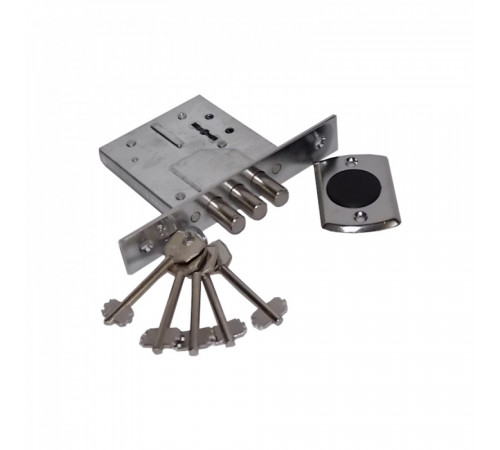 KEDR Замок CLASS сувальдний 1082 відповідна планка, накладка, 5 ключів