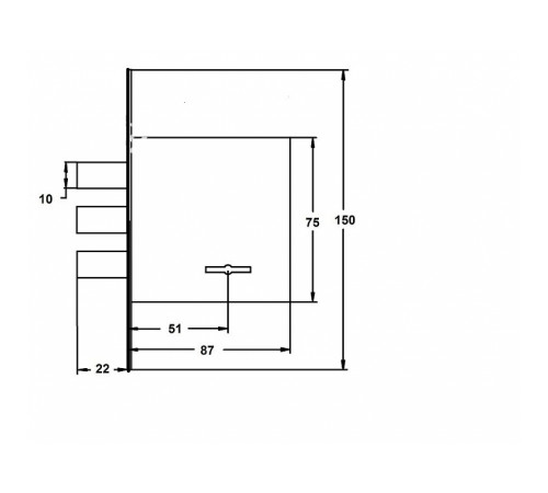 KEDR Замок CLASS сувальдний 1082 відповідна планка, накладка, 5 ключів