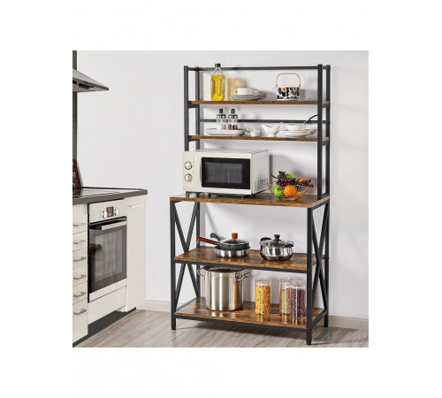 Кухонний стелаж Modern Black — надійна лофт-конструкція, МСМ