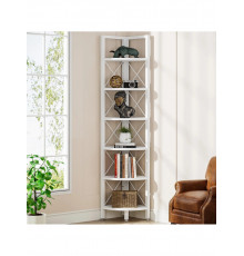 6-ярусний кутовий стелаж для невеликого простору