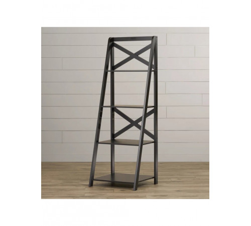 Стеллаж Derrik Ladder — 4 яруса, открытые полки, 142×50×45 см.