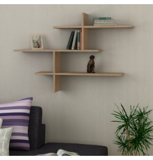 Настенная полка для книг LEO Oak