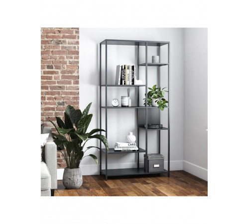 Стелаж Gioia — 185×80×40 см, світлий / темний