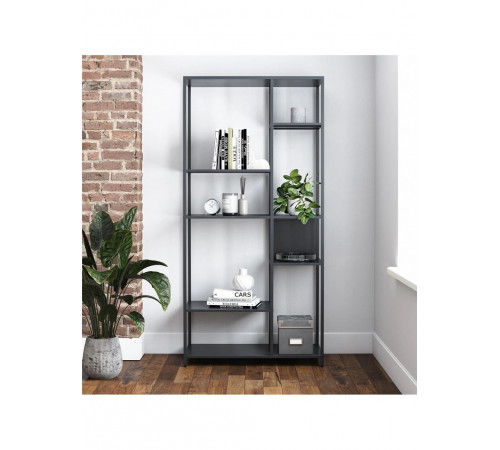 Стелаж Gioia — 185×80×40 см, світлий / темний