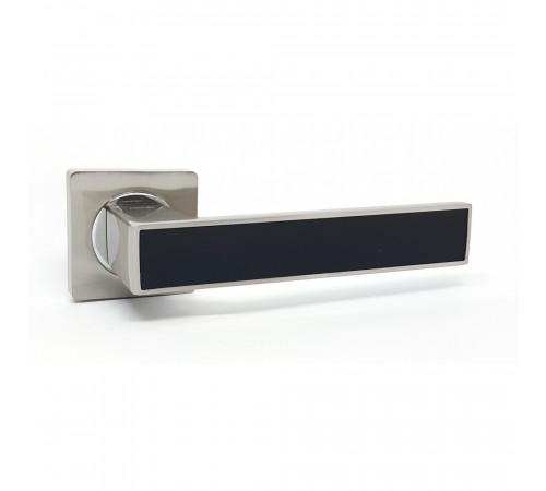 Ручки на розетці KEDR R08.810-AL SN/CP Black