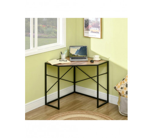 Угловой стол с металлическим основанием
