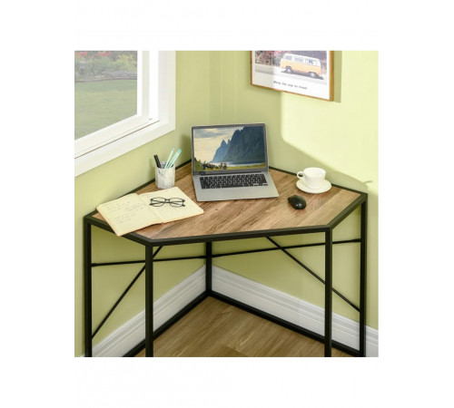 Угловой стол с металлическим основанием