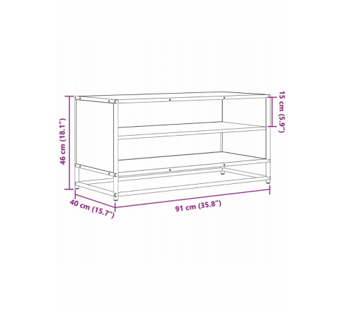 Тумба под телевизор - дуб Сонома (91×40×46 см)