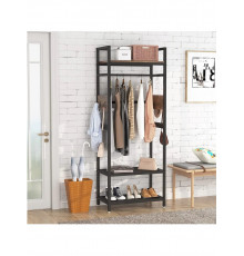 Вішалка для одягу з полицями