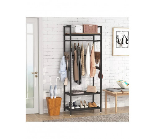 Вішалка для одягу з полицями