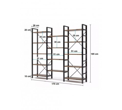 Стеллаж "OWN" - открытые полки для стильного интерьера.