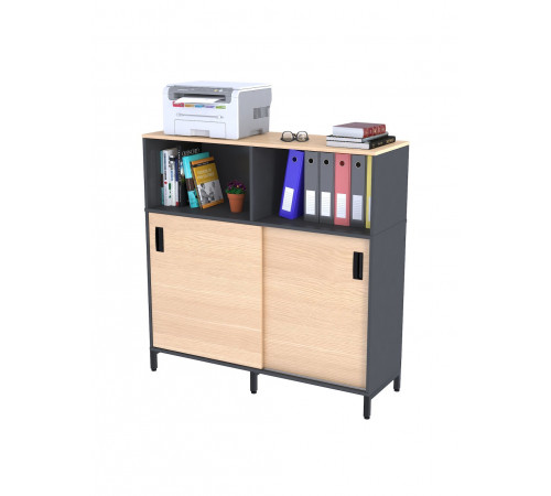 Тумба офісна LS-1200-1200  — розсувні двері, на ніжках