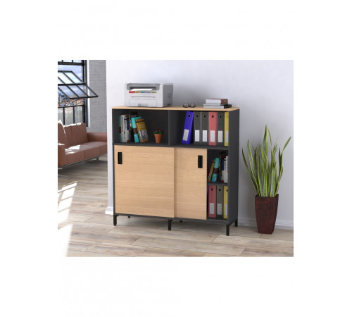 Тумба офісна LS-1200-1200  — розсувні двері, на ніжках