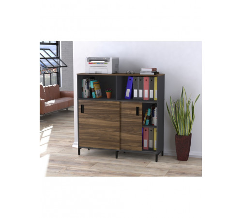 Тумба офісна LS-1200-1200  — розсувні двері, на ніжках