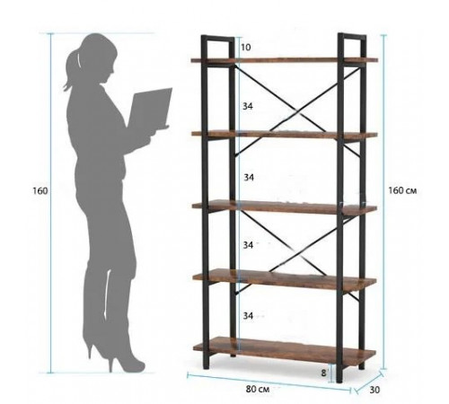 Стеллаж Etagere 6 5-ярусный – вместительный и стильный