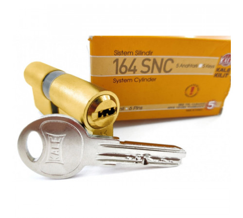 Цилиндр Kale 164SNC 40+10+40=90mm, латунь, 5 ключей